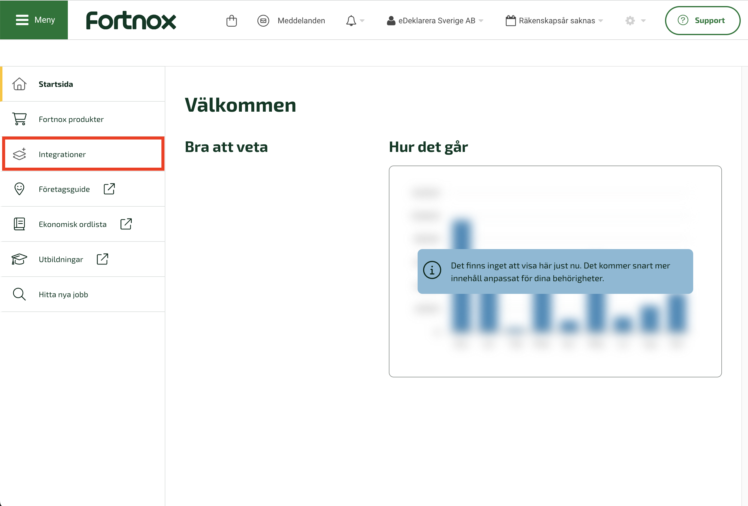 Fortnox tilläggsbeställning